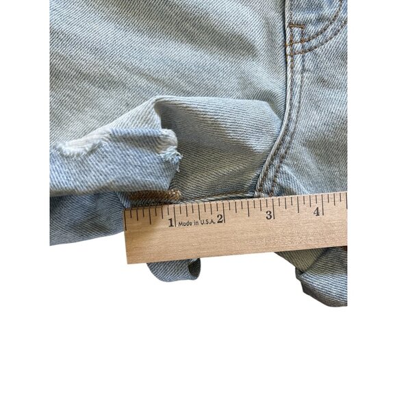 KanCan Denim Shorts Womens 5 26 Blue Distressed Ripped Raw Hem Mid Rise Casual - Picture 7 of 7